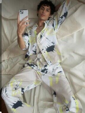 RARE/ELF Matching 2-Piece Abstract Print Shirt & Pants Set – Size 5 – made INDIA